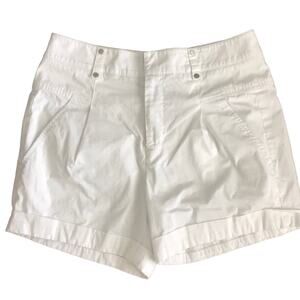 Worth Cotton Sheeting White Shorts Size 0